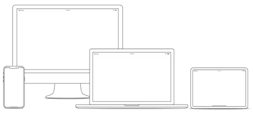 Assista o curso em todos os dispositivos com  internet